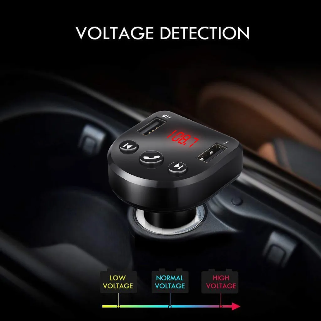 Aux Bluetooth беспроводной автомобильный fm-передатчик радио адаптер USB зарядное устройство ЖК MP3-плеер Handsfree Usb Bluetooth Manos Libres