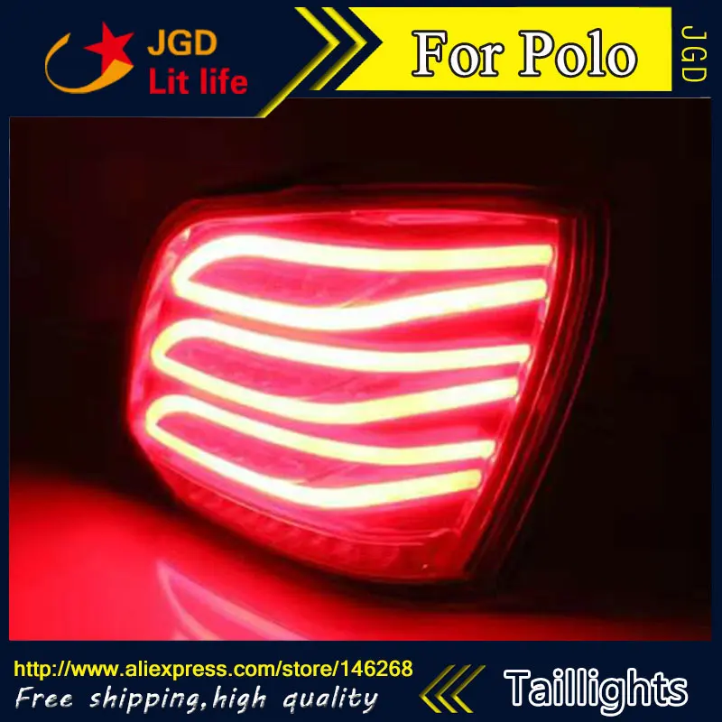 Задние фонари для стайлинга автомобиля VW Volkswagen Polo 2011 2016 задние светодиодный