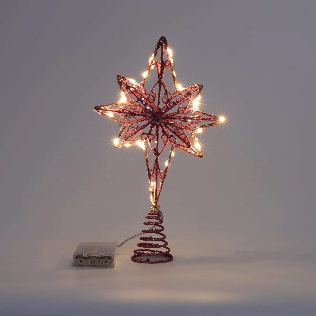 

Eight Pointed Star Tree Topper Christmas Tree Topper Decoration (With Light)