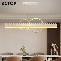 new design acrylic led chandeliers for dining table bedroom kitchen hotel restaurant living room villa foyer bar indoor lights