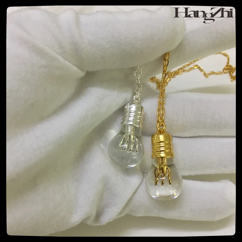 

HANGZHI AMB 2020 New Hip Hop Punk Personality Pendant Light Bulb Simple Necklace For Men Women Girls Jewelry Gift