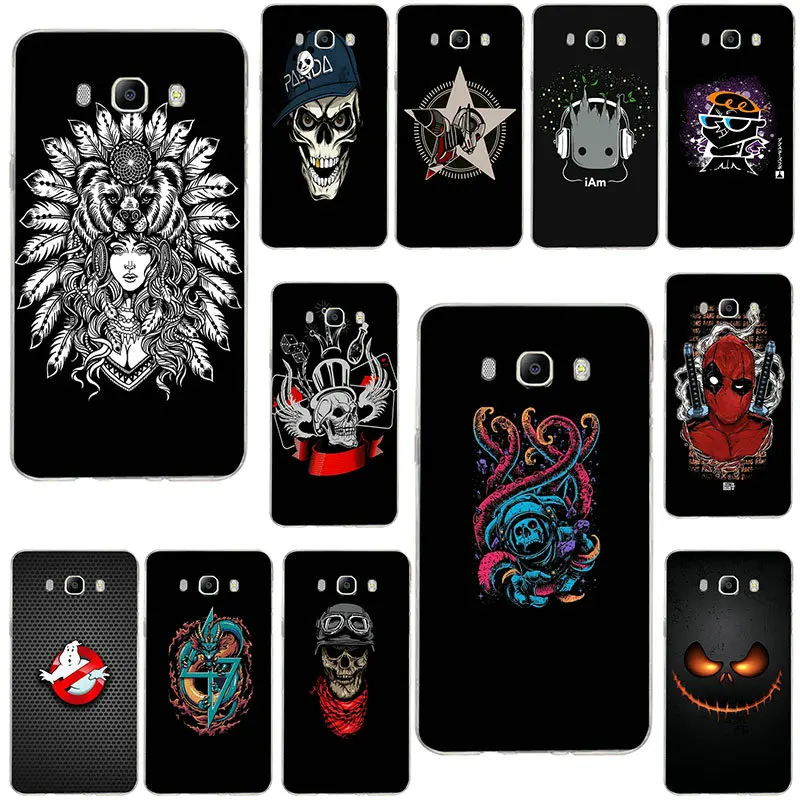Hero Amoled абстрактный Темный мягкий чехол для телефона Samsung Galaxy Core A3 A5 A7 A8 A9 A9S Star 2016 2017