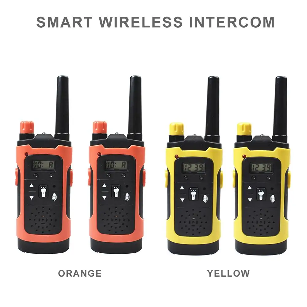 electronic toy children wireless walkie talkie toys 2pcs parents kids interactive long reception distance walkie talkie free global shipping