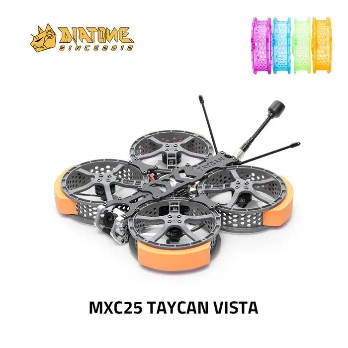 

DIATONE TAYCAN 25 Vista HD MAMBA F411 25A AIO CADDX VISTA POLAR HD 1404 5000KV 4S 2.5inch FPV Freestyle Cinewhoop Ducted Drone