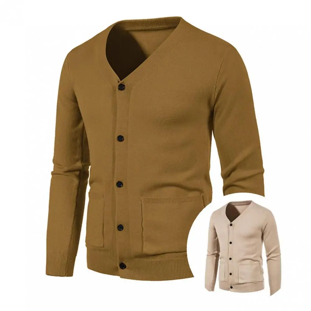 

Single-breasted Easy to Wash Knitted Men Sweater for Daily Wear Casual