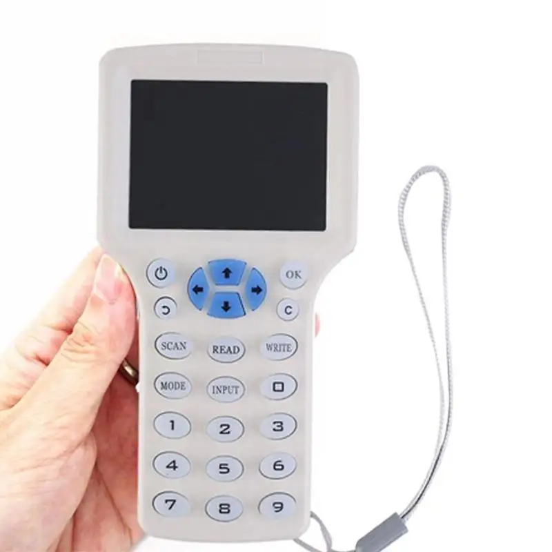 Английская 10 Частотная RFID копировальная машина 125 кГц карточка для ключей
