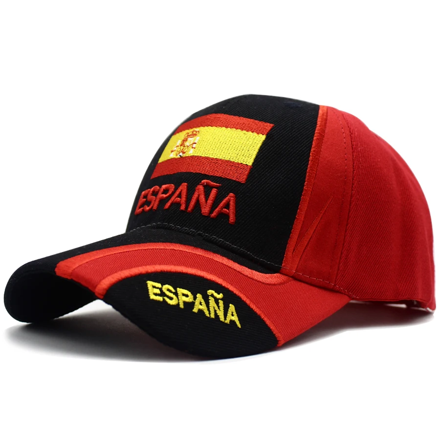 LIBERWOOD Brand hat Spain Espana Country Flag Baseball Cap Hats men female casual Sport Adjustable Cap Embroidered Spanish Gift