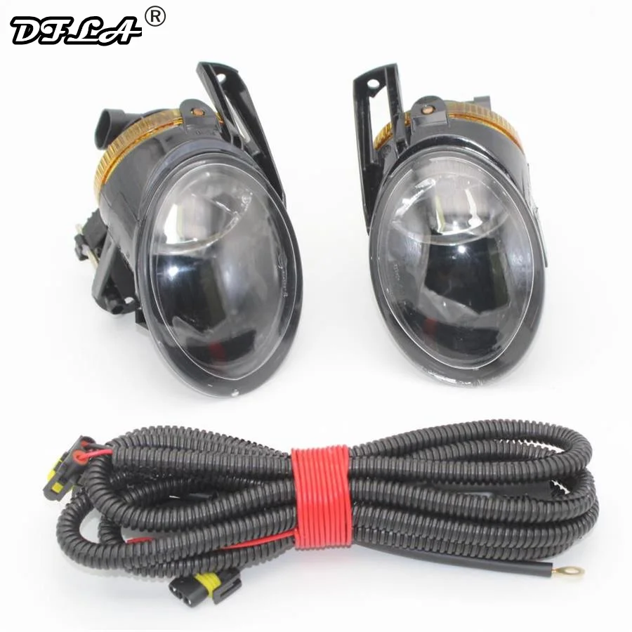 Передние Галогенные Противотуманные фары с лампами и проводом для VW Passat B6 3C 2006 2007