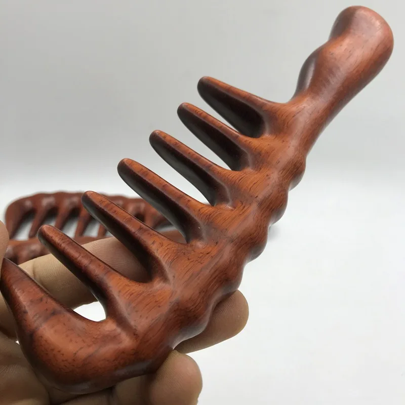 Hair Comb for Detangling - Wide Tooth Wood Curly No Static Natural Wooden Sandalwood | Красота и здоровье