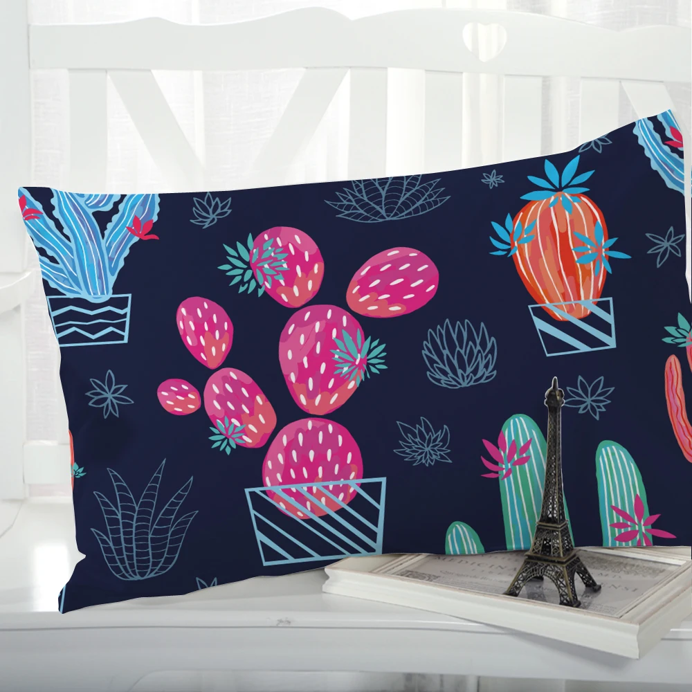 

1pc Pillow cover Pillow case Luxury Bedding Pillowcase Pillowcovers decorative Customizable size 3D Print Nordic Dark color