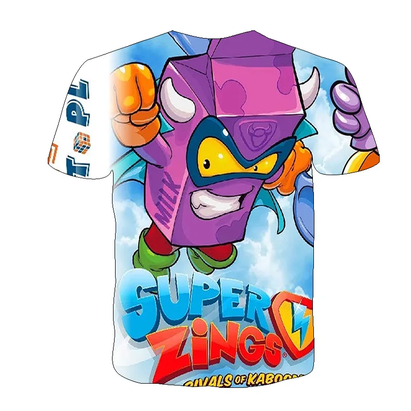 

Boys Super Zings t shirt Print Clothes Baby 3D Funny Anime Cartoon T-Shirts Kids Superzings Clothing Boys Graphic T Shirts Tops