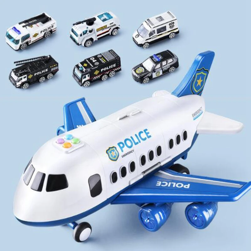 Music Story Simulation Track Inertia Children's Toy Aircraft Large Size Passenger Plane Kids Airplane Car | Игрушки и хобби