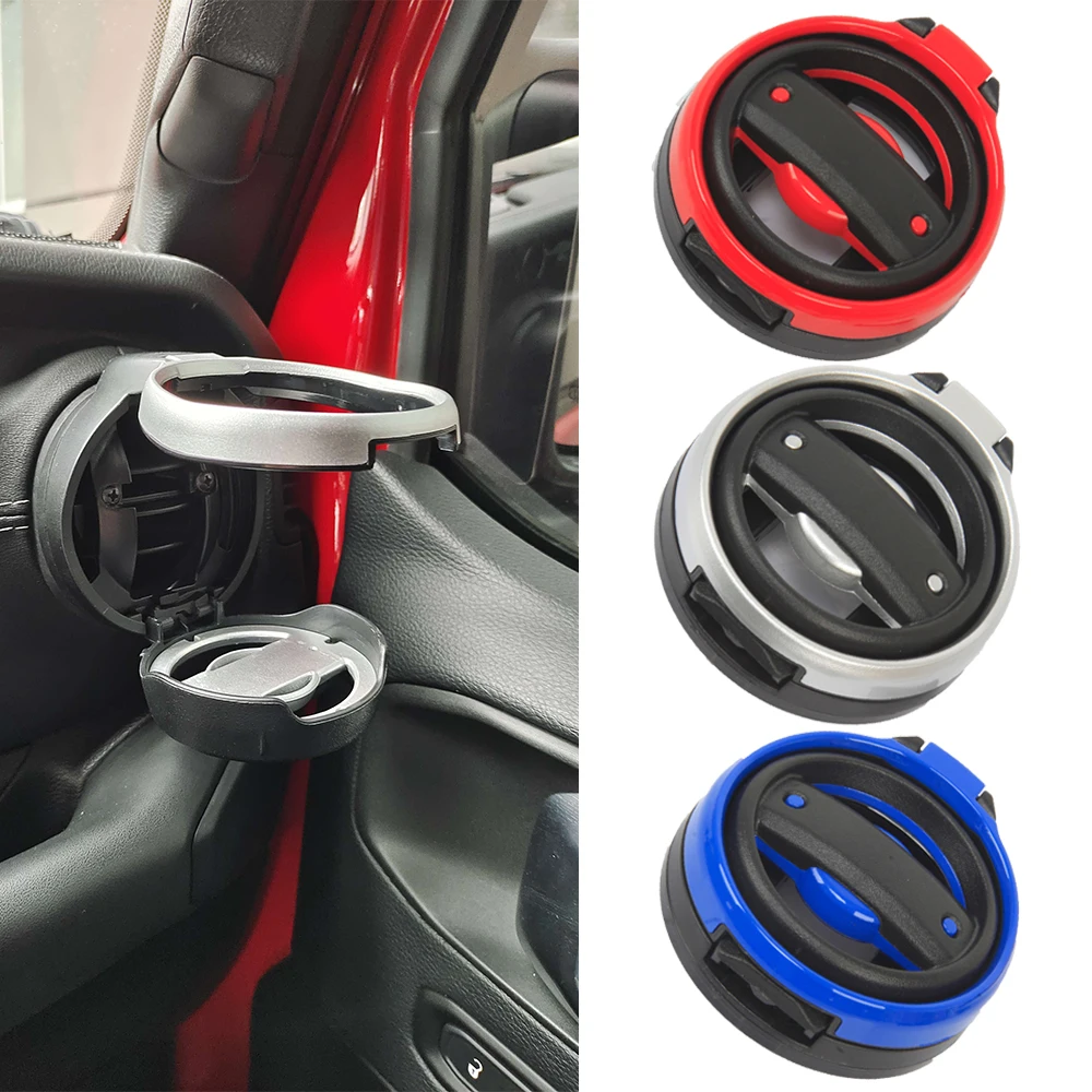 

Car Air Vent Drink Cup Bottle Holder For Jeep Wrangler JL 2018-2021 Air Outlet Water Cup Holder Foldable Drink Mount Bracket