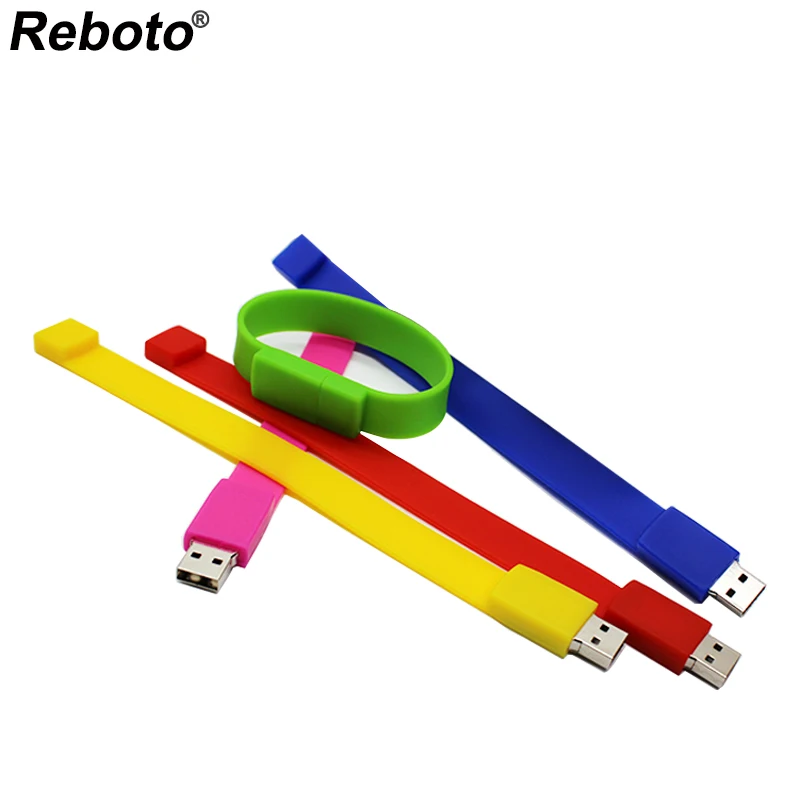 

USB-флешка Reboto в виде браслета, 4-32 Гб