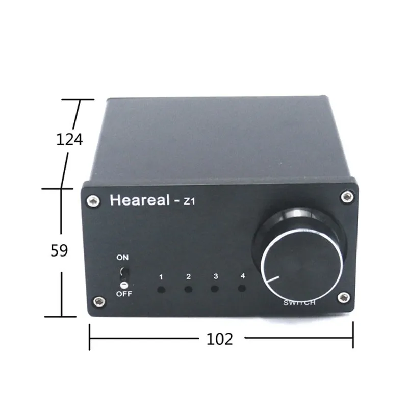 TZT HiFi стерео аудио коммутатор 4 в 1 Out/ Out RCA сплиттер без потерь передачи |