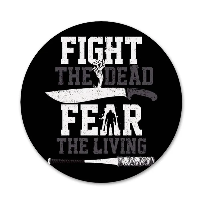 58mm The Walking Dead TWD Icons Pins Badge Decoration Brooches Metal Badges For Backpack | Дом и сад