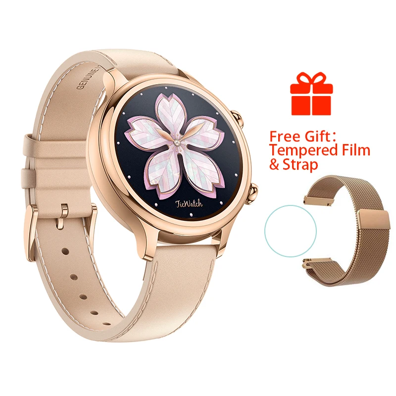 Rose Gold (18mm) Ticwatch C2 Smartwatch Android Wear OS Встроенный gps монитор сердечного ритма фитнес-трекер Google Pay 400 мАч 1-1,5 дней 1,3 ''AMOLED - Цвет: Rose Gold (18mm)