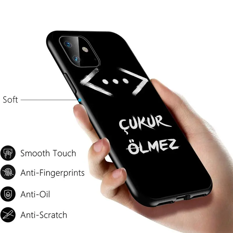 

Turkish TV Series Cukur For Apple iPhone 12 11 Pro Max mini XS Max XR X 8 7 6 6S Plus 5S SE 2020 Soft Black Phone Case