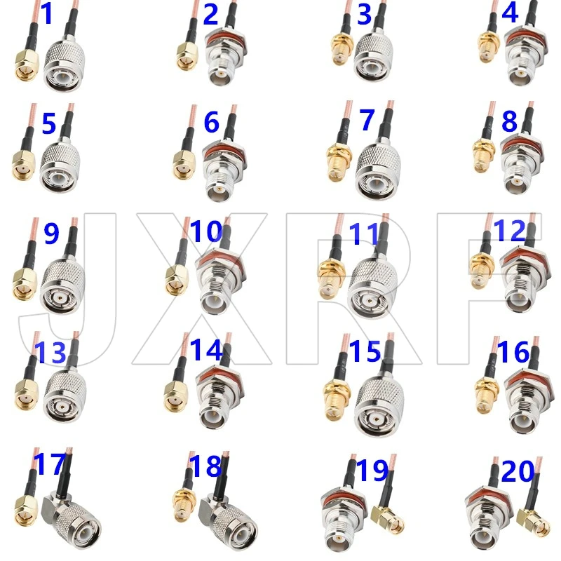 

SMA Male Female to TNC Male Female RG316 Adapter Coaxial Pigtail Cable 10CM-100CM