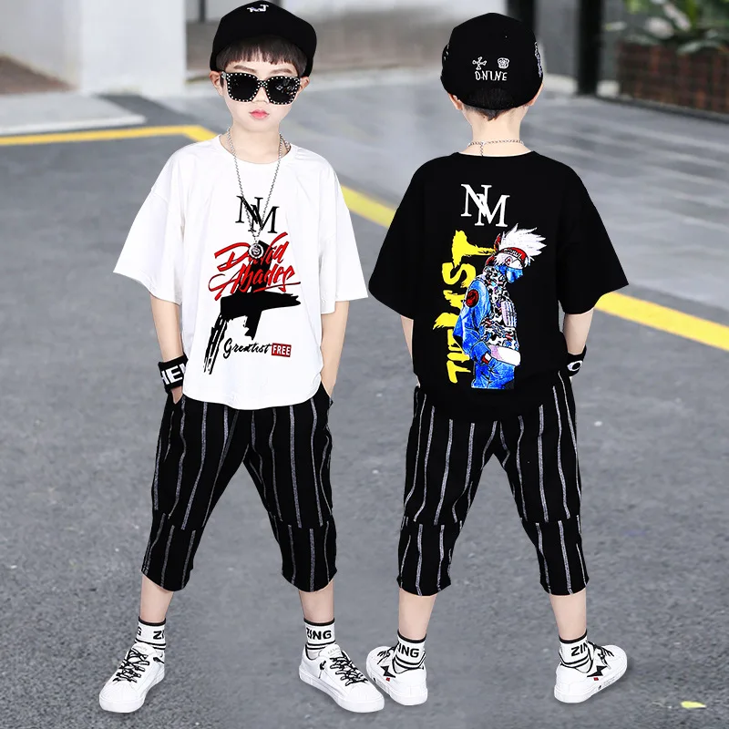 

Children's Clothing Boy Summer Suit 2020 New Boys Sports Clothes Kids Boys Short Sleeves Casual Tracksuit 5 6 8 10 11 13 Years