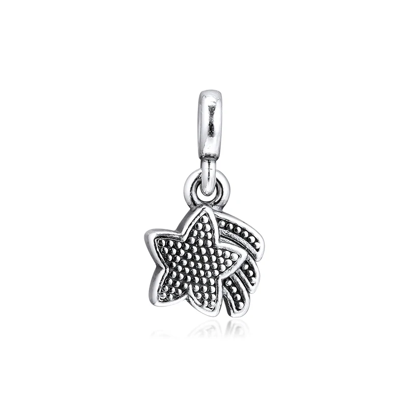 Подходит для браслетов Pandora Beads 100% 925 пробы серебряные украшения подвески с