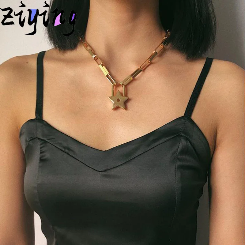 Женское Ожерелье со звездами 2020 модное медное ожерелье Стразы для женщин веревки