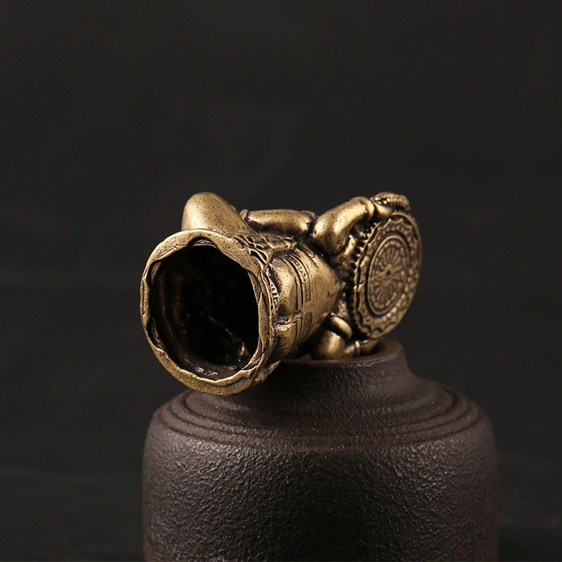 Латунь Буддизм Статуэтка Ганеша Бронзовая статуя скульптура слона статуэтки