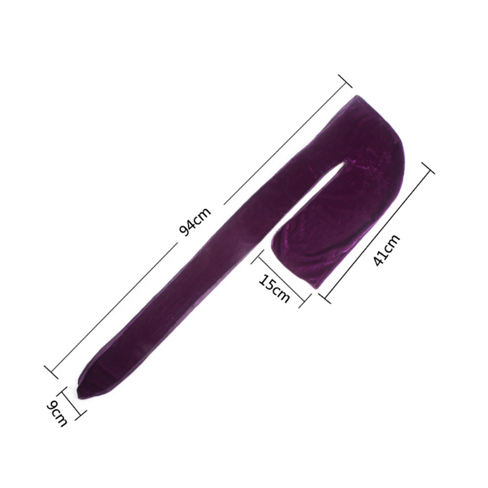 

Unisex Velvet Durag do doo du rag Long Tail Headwrap Men Women Breathable Bandana Hat Chemo Cap Solid Color Velvet Bandana Hat