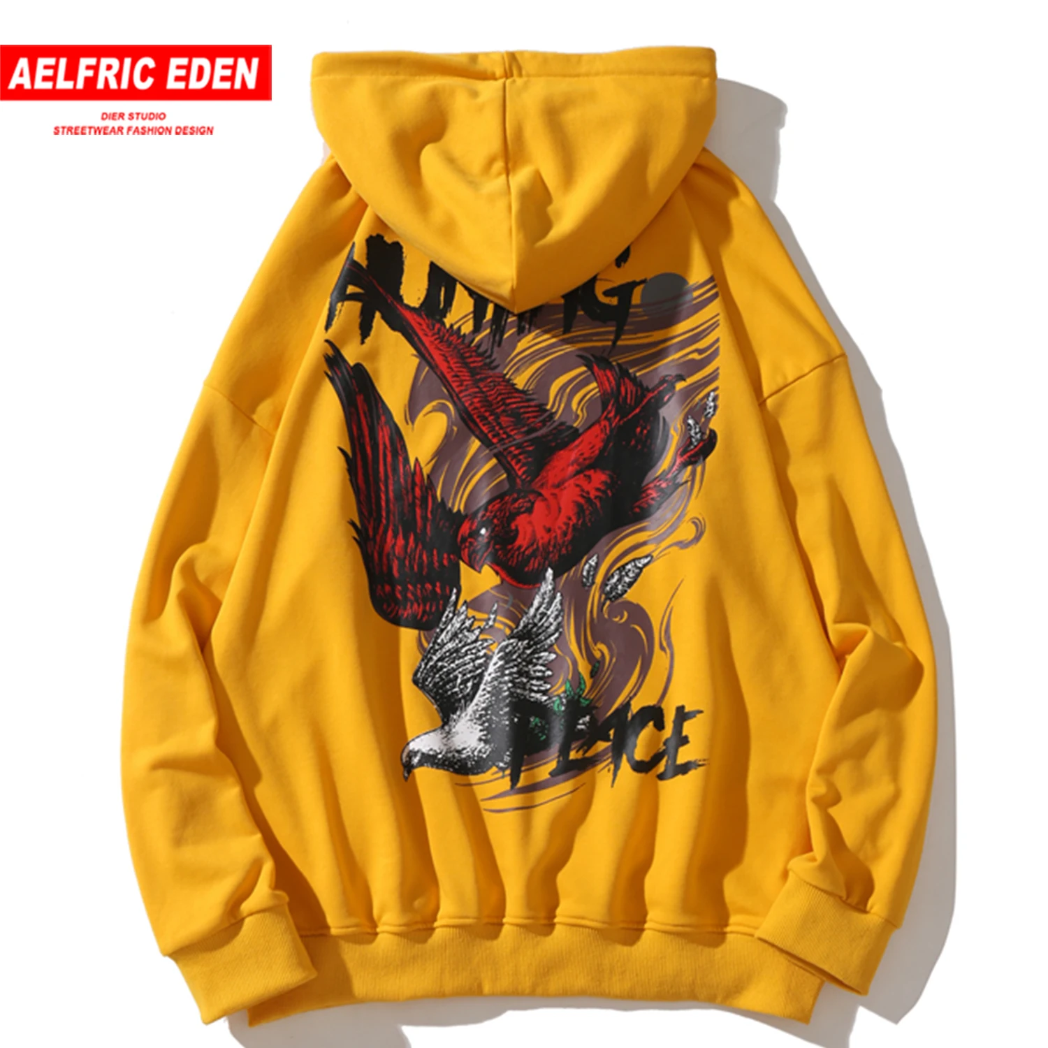 Aelfric Eden мужские толстовки с принтом в виде орла 2019 Harajuku повседневные хлопковые