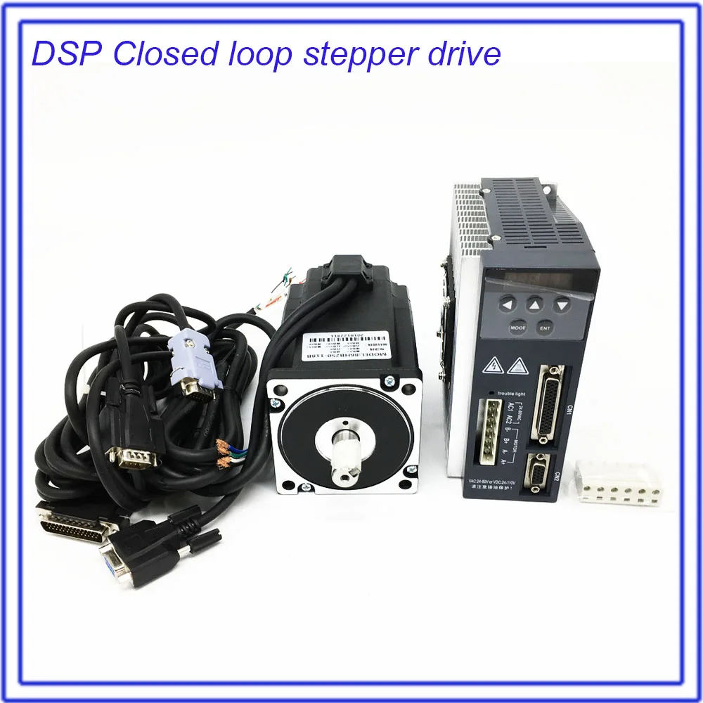 

8.5Nm Digital Display Nema34 86MM 2000RPM Closed Loop Stepper Motor Driver Hybird Encoder Easy Servo 2Ph AC DC Stepper Motor Kit