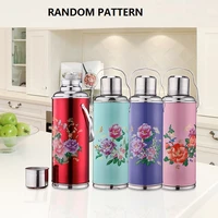 1 2l2l retro travel thermosflask thermos water coffee bottle stainless steel coffee cup mug heat cold preservation