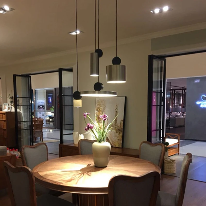 

Modren new design pendant lights decoration hotel lobby led modern electroplate hanging lamp magnet shaped light