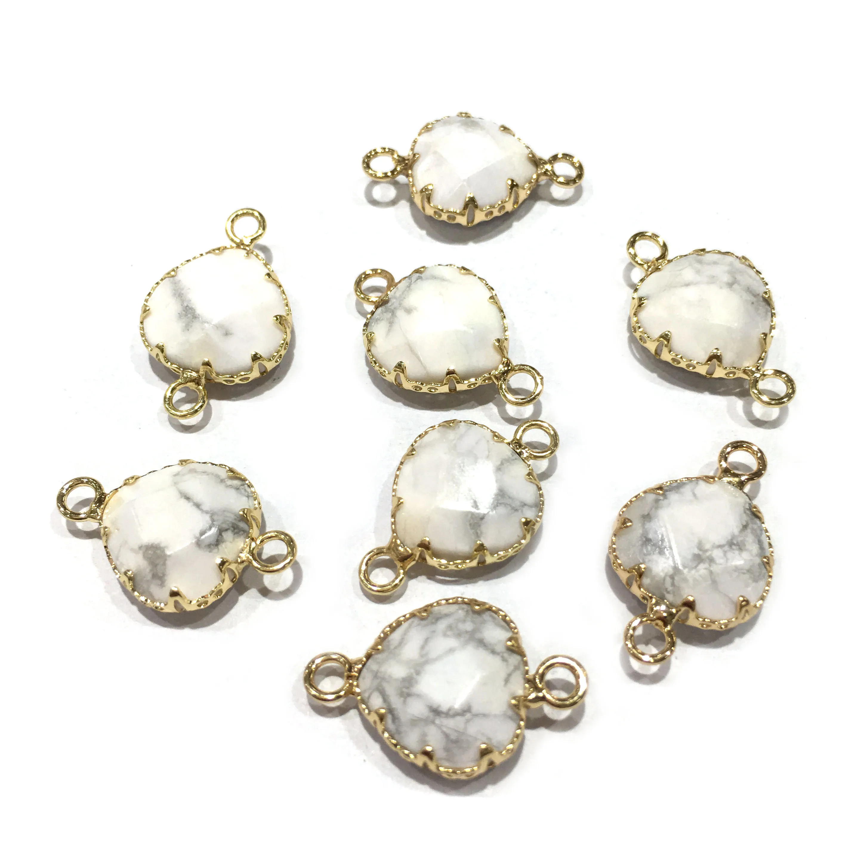 Соединитель из натуральных полудрагоценных камней 5 шт. модные ювелирные изделия