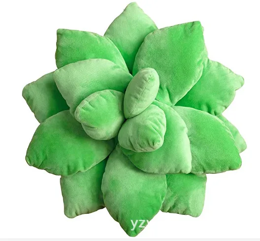

Мягкие игрушки Kawaii Echeveria, мягкие милые зеленые растения, плюшевые подушки, имитация, домашний декор, подарок на день рождения для девочек и д...