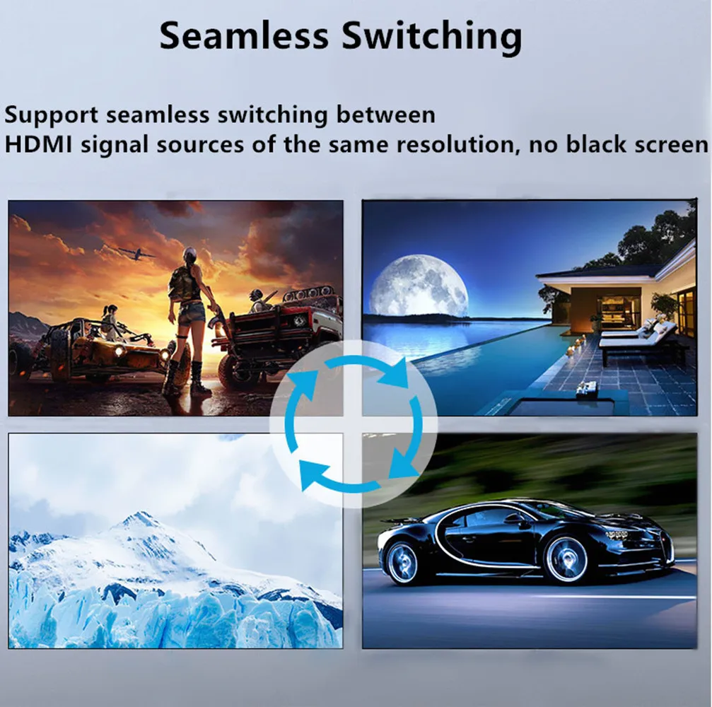 Матричный Коммутатор HDMI 4x4 out 3D видеоконференц-сервер HD переключатель контроллер