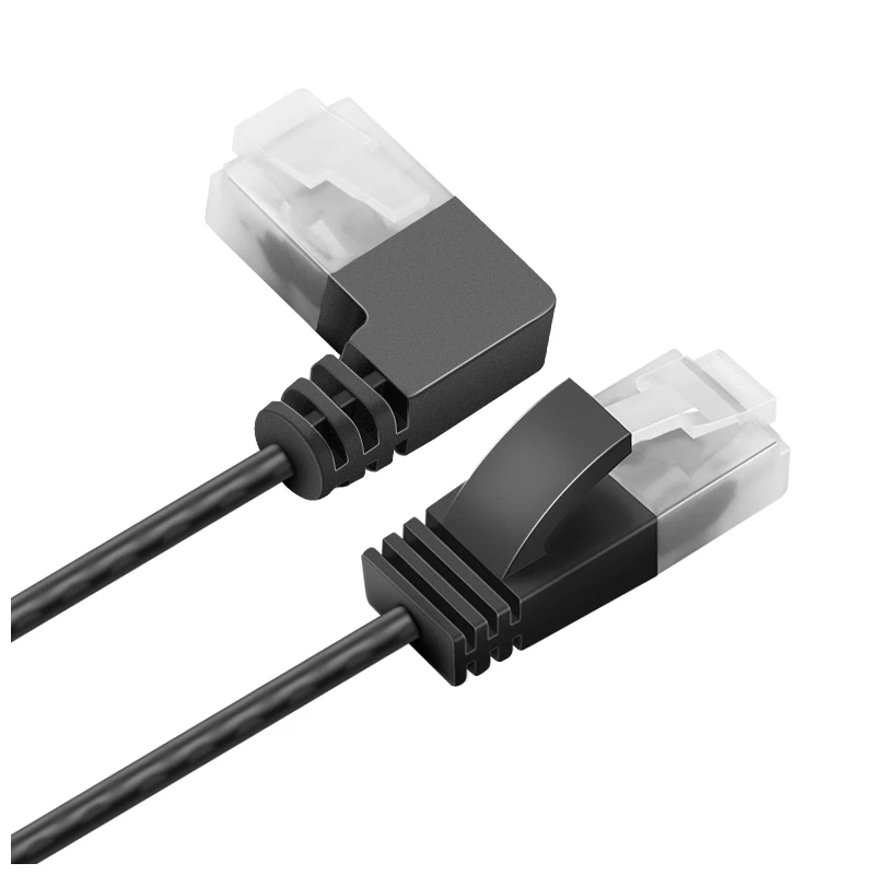 Сетевой кабель Cat6 RJ45 прямой угол UTP патч-корд 90 градусов Cat6a ультратонкие короткие