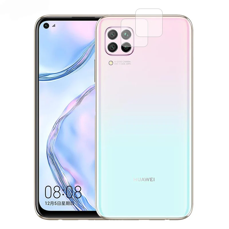 2 шт., задняя камера, закаленное стекло для Huawei Nova 6 SE, защита для экрана объектива для Huawei Nova 6 Nova6SE, полный клей, анти-царапина, пленка