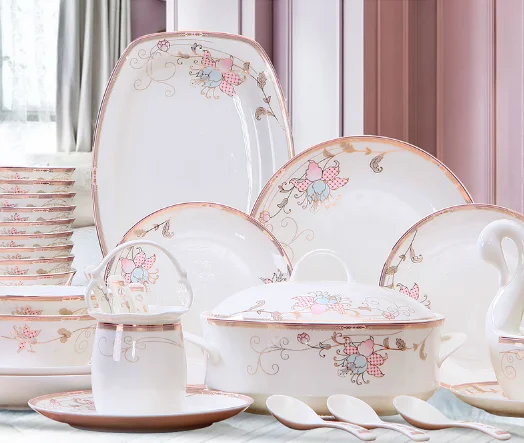 2021 посуда из костяного фарфора европейская домашняя креативная керамическая