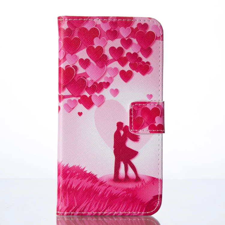 Love lovers Чехол для samsung GALAXY A5 A7 A510 A710 S3 S4 S5 S6 S7 край S8 плюс бабочка цветок чехол-бумажник с откидной крышкой из искусственной кожи чехол - Цвет: Love lovers