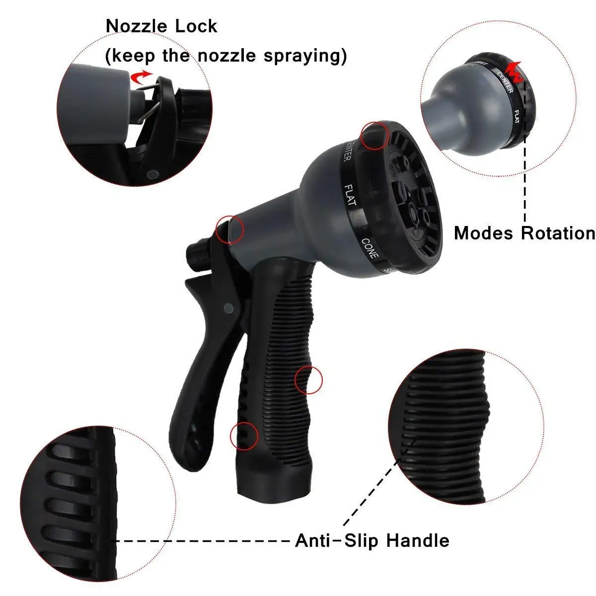 

Expandable Garden Hose Set With Expandable Water Injector Hose Sprayer Hose High Pressure Watering Hose Car Wash Gun Sprayer