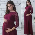 Кружевное платье для беременных, с рукавом 43, реквизит для фотосессии, летняя Новинка