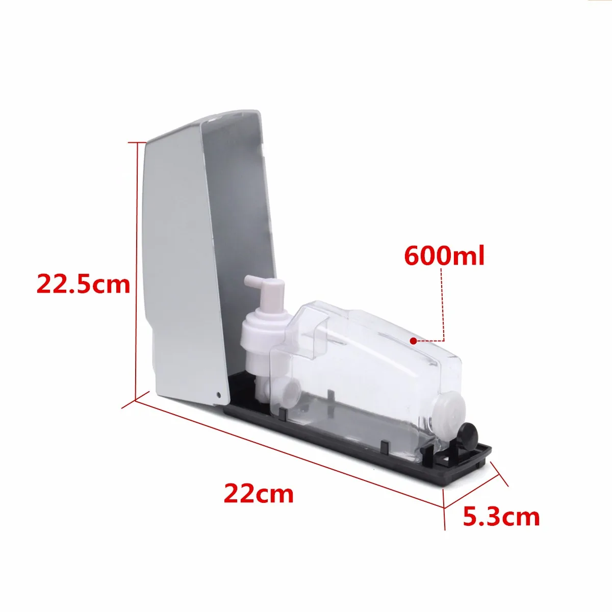 

600ml Wall Mounted Shampoo Soap Dispenser Hotel Kitchen Bathroom Shower Manual Liquid Lotion Pump Liquid Soap Dispenser