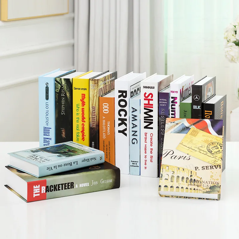 Имитация книги поддельные реквизит Книга чехол модель гостиная мягкое Украшение