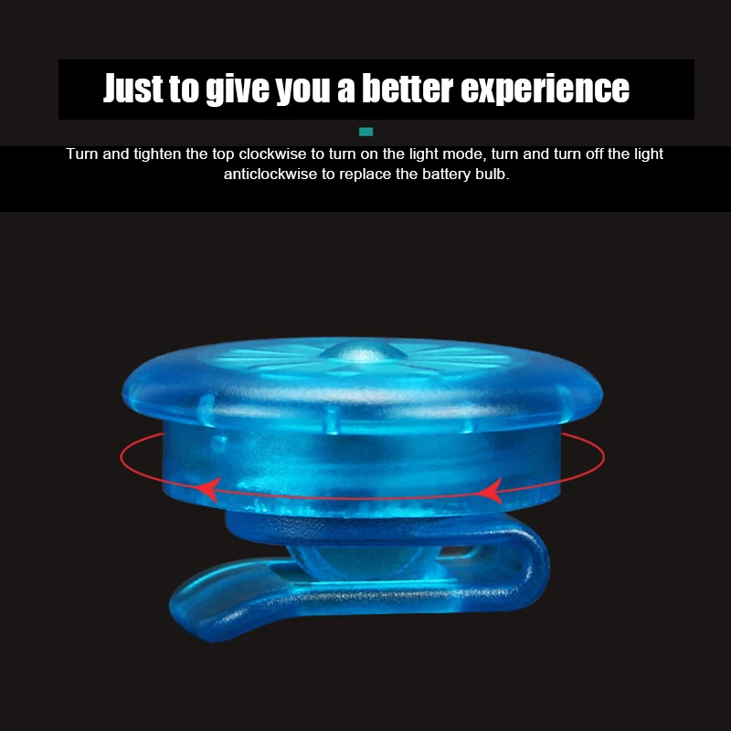 

H 4Pcs Shoe Clip Light LED Mini Clip Light Outdoor Equipment Warning Light Accessories Night Running Flash Signal Lights