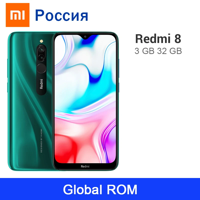 Xiaomi Redmi 8 смартфон с 6 22 дюймовым дисплеем восьмиядерным процессором Snapdragon 439 ОЗУ 3