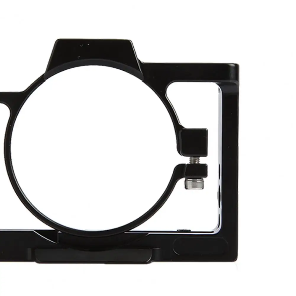 

Camera Cage Anti-scratches Stable Aluminum Alloy Cage with Wooden Handgrip Camera Cage Wood Aluminum Alloy suitable for Sony ZV1