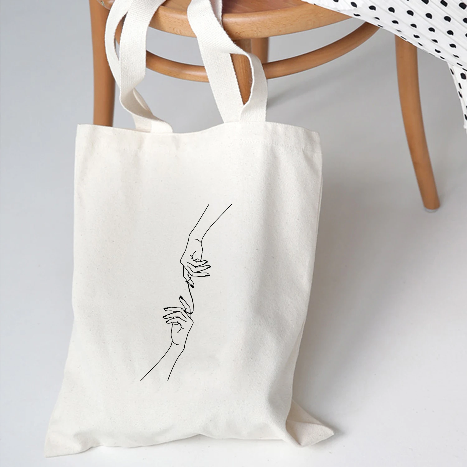 

Women Harajuku Ins Funny Cotton Canvas Shopper Bag Girl Harajuku 90s Y2K Classic Vintage Shoulder Handbag Female Bolsa Compra