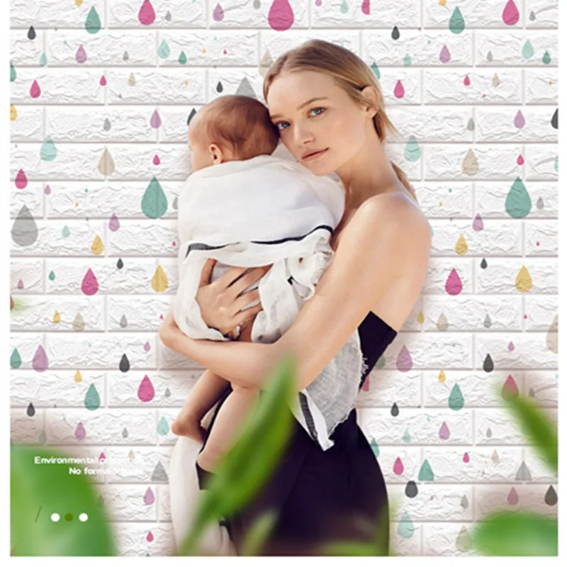 3d настенные наклейки для спальни мультяшный рисунок в виде капли дождя украшение