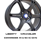 Автомобильные наклейка на обод колеса для Jeep Patriot Wrangler Cherokee Compass TrailHawk Rubicon Liberty Commander, 4 шт.