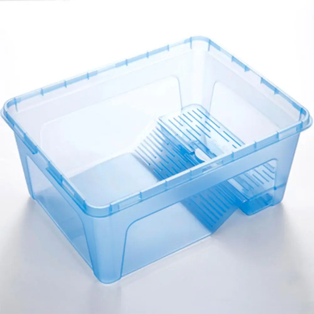 Пластиковая черепаха миска для кормления малышей Террапин еды со съемной баской